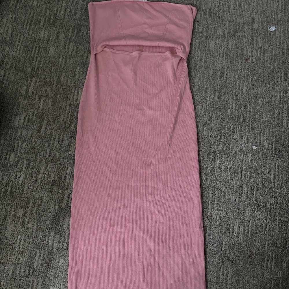 Pink long dress